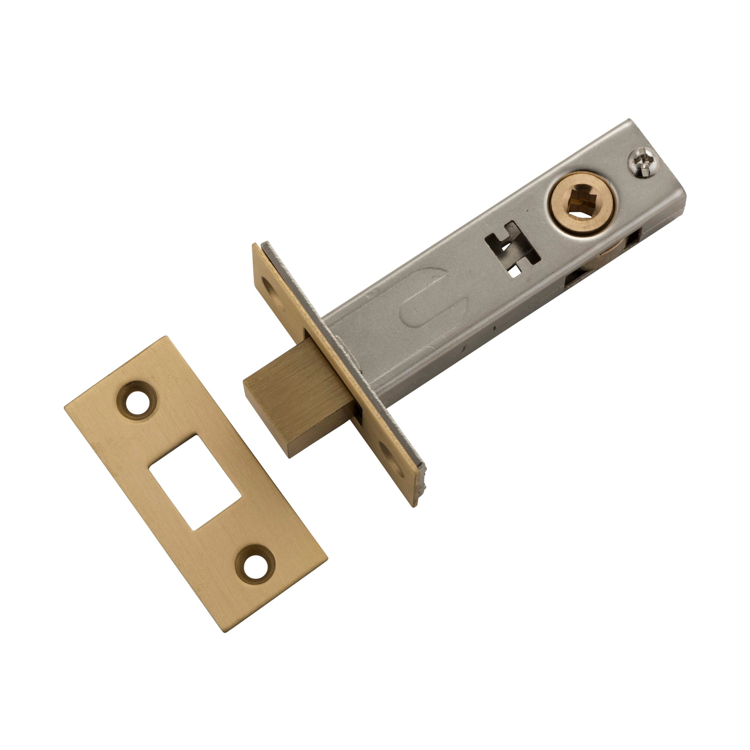 6240 Privacy Bolt Satin Brass Backset 60mm