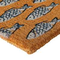 Fish School Coir Doormat 75x45cm