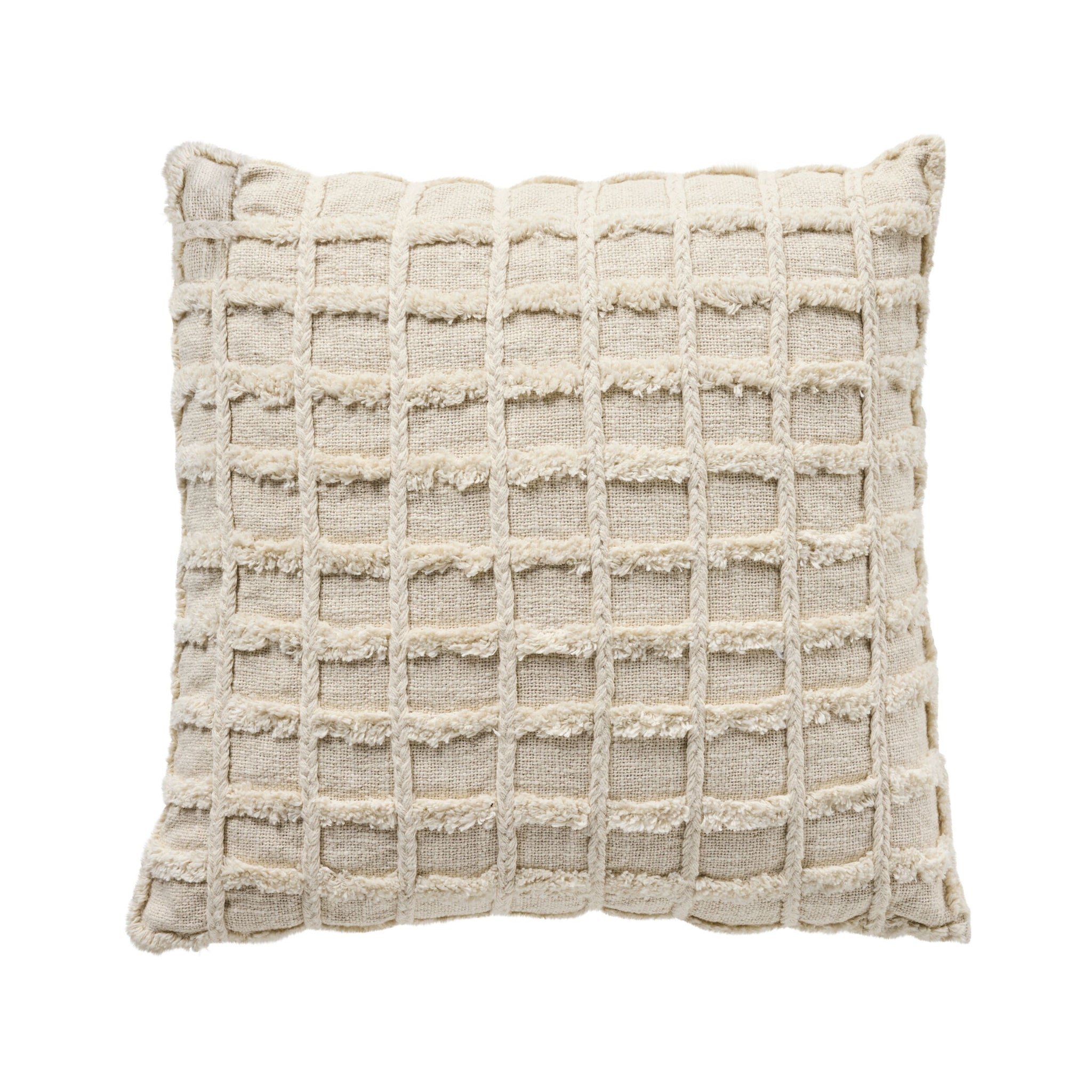 Marley Tufted Cushion Ecru 50x50cm