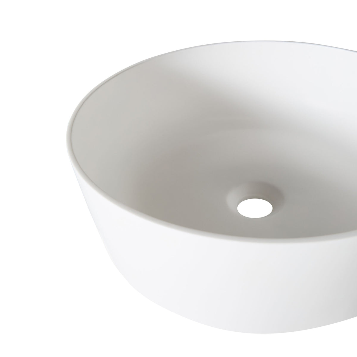 Solid Surface Round Basin 432X432X125mm