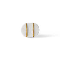 Ara Oval Gold Thread Knob 4.5cm