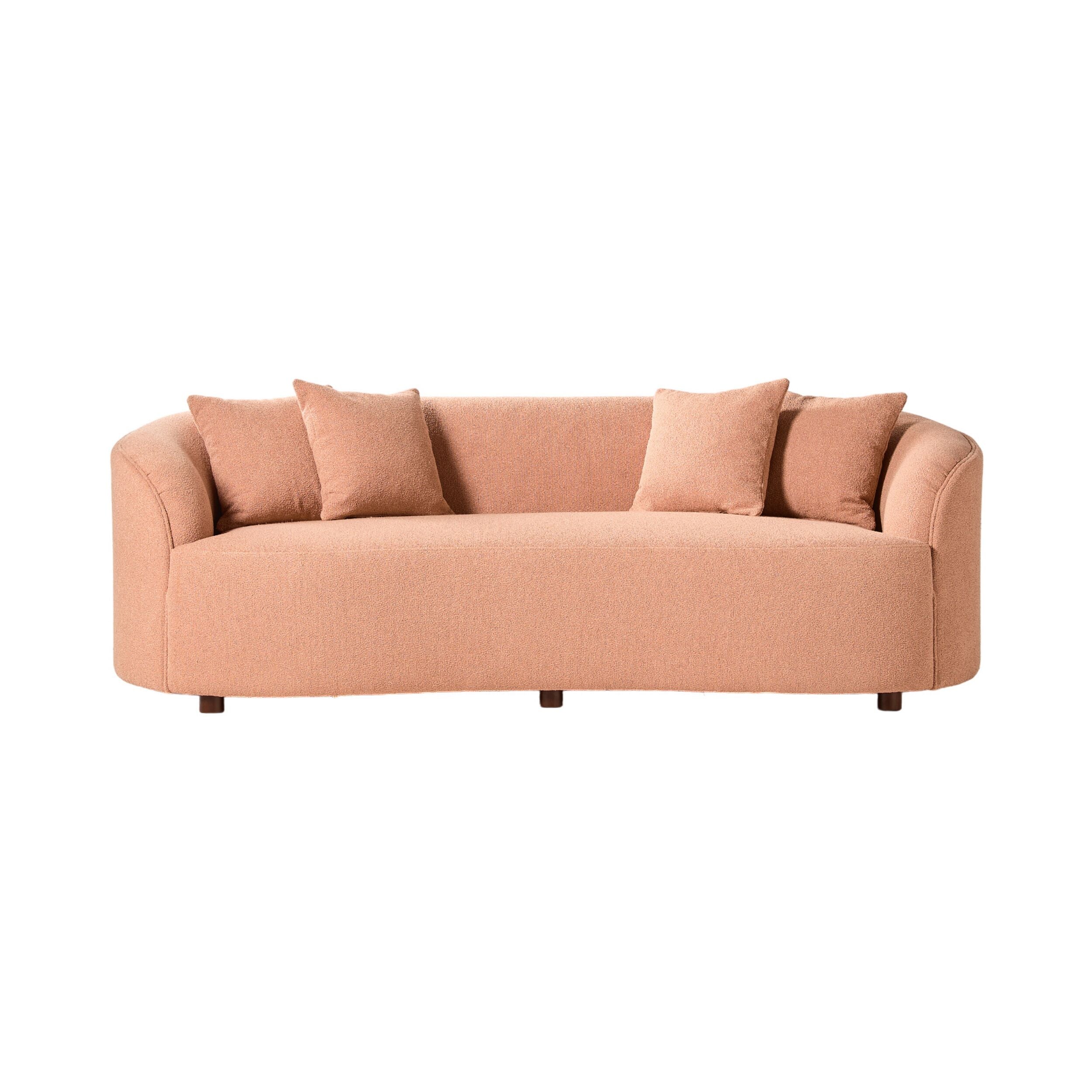 Alessa 3 Seater Sofa Luna Powder Pink