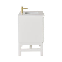 Lennox Single Vanity White 790mm