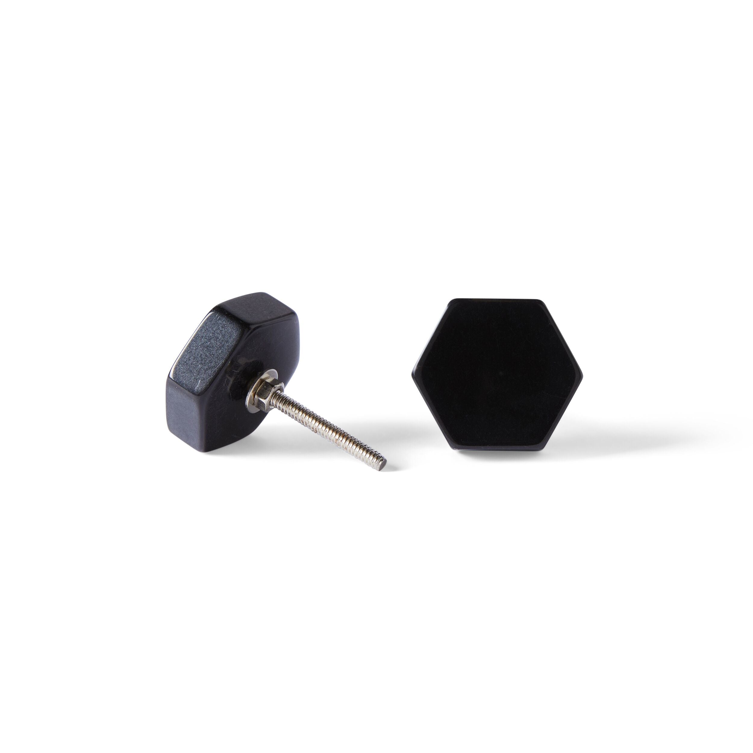 Hexagon Ceramic Knob 4cm