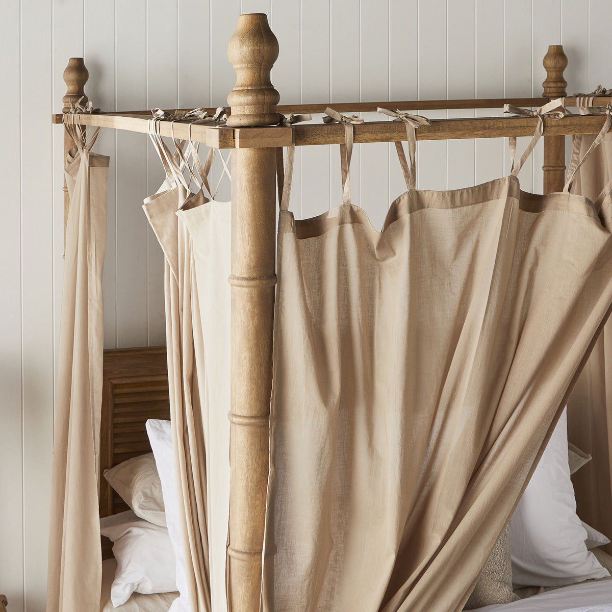 Hampton Cotton Voile Curtain - Set of 6 – Early Settler Australia