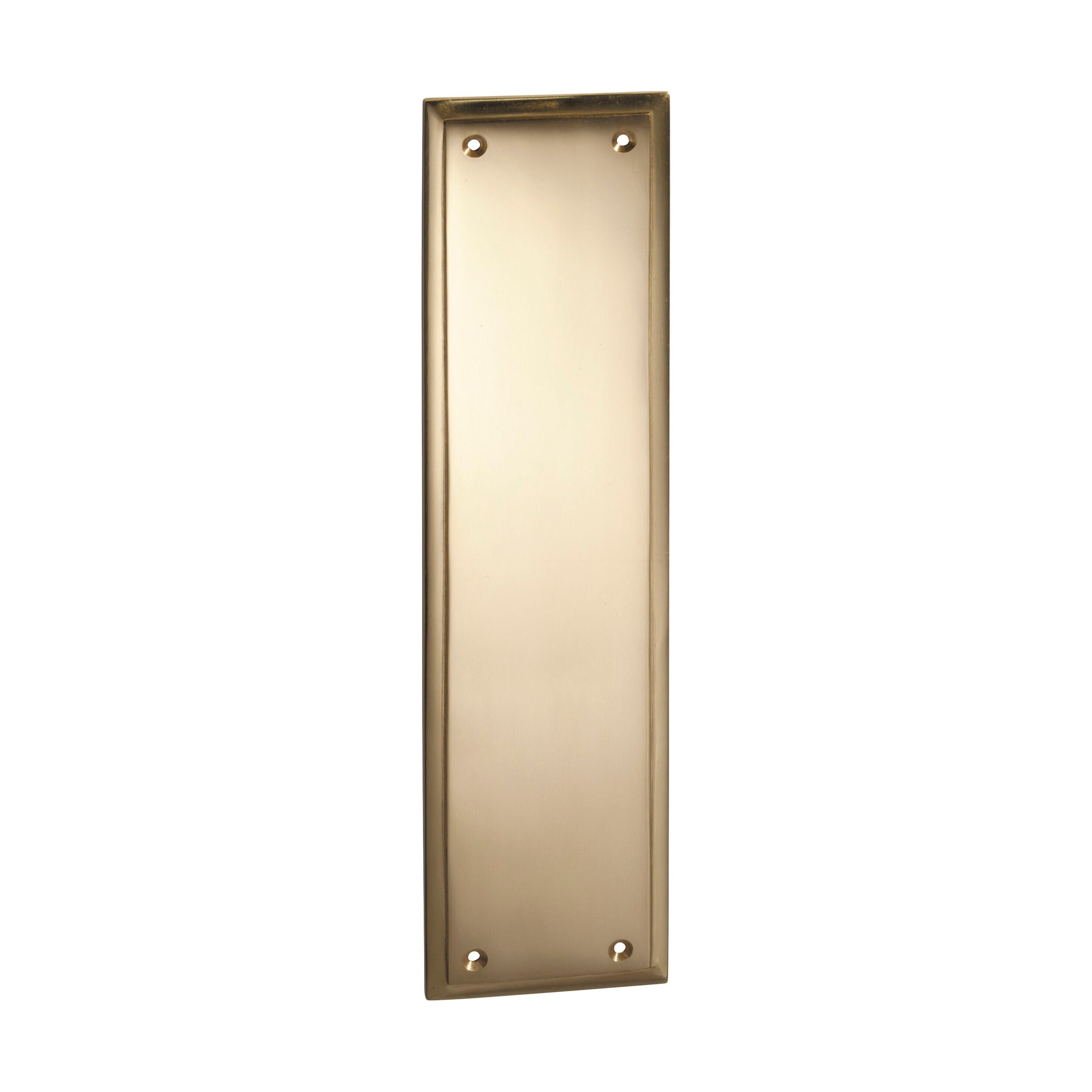 1008 Push Plate Milton Polished Brass H300xW75mm