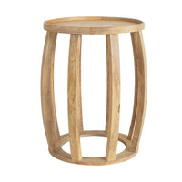 Ink Round Side Table Natural