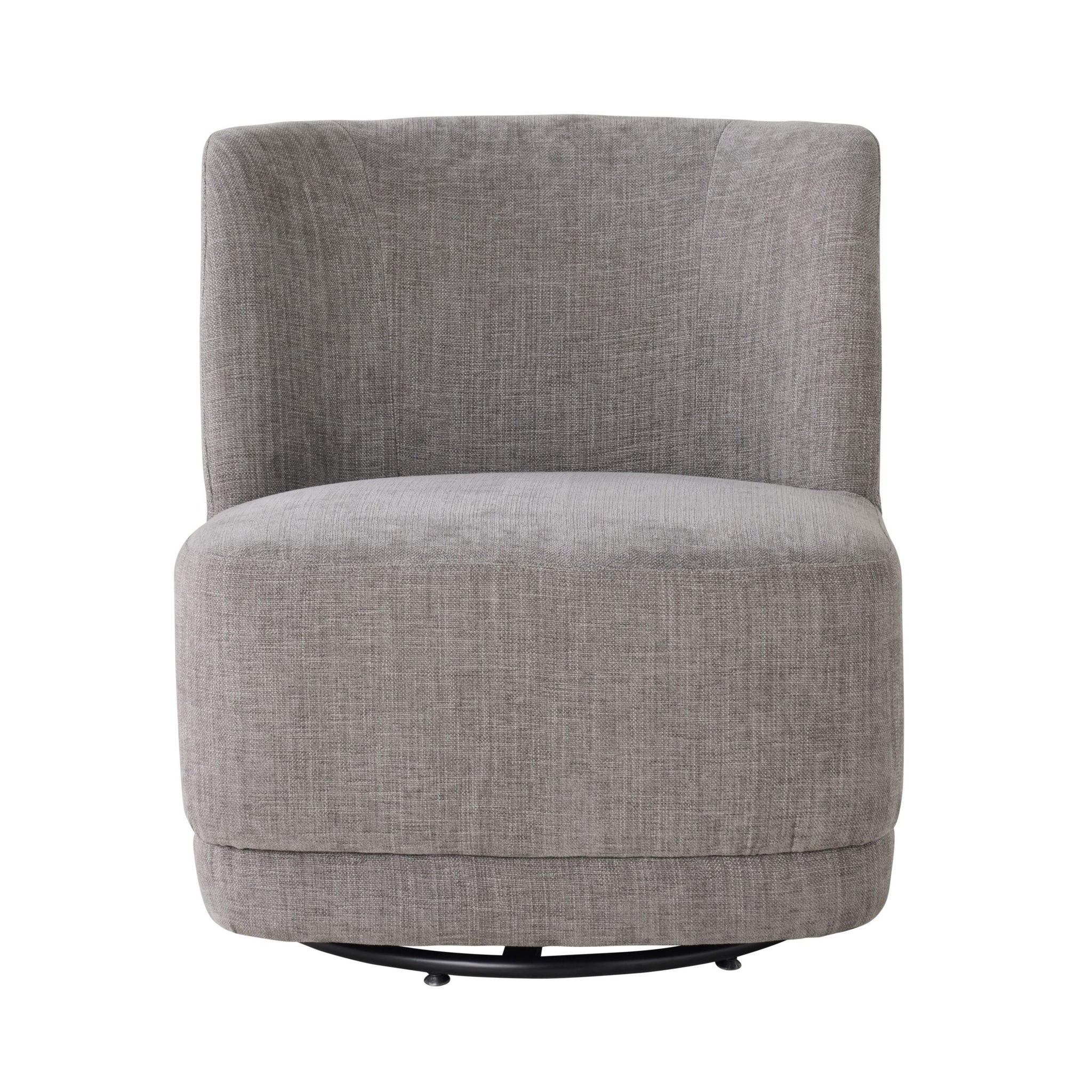 Amala Swivel Occasional Chair Granite Grey Weave