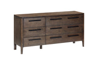 Oslo Low 6 Drawer Chest Boco Oak