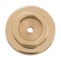 4116 Backplate For Domed Cupboard Knob Polished Brass D25mm