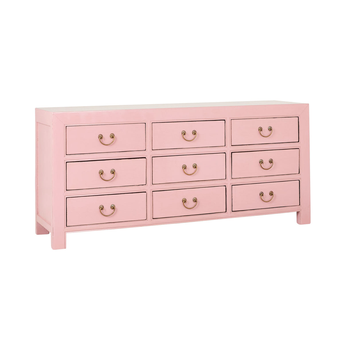 Sansha 9 Drawer Chest Blush Pink