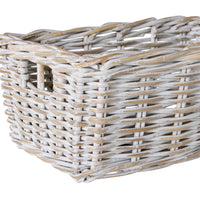 Lorne Basket Small White Wash 43x25x18cm