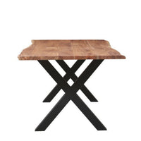 Acacia Live Edge Solid Timber Dining Table 180cm