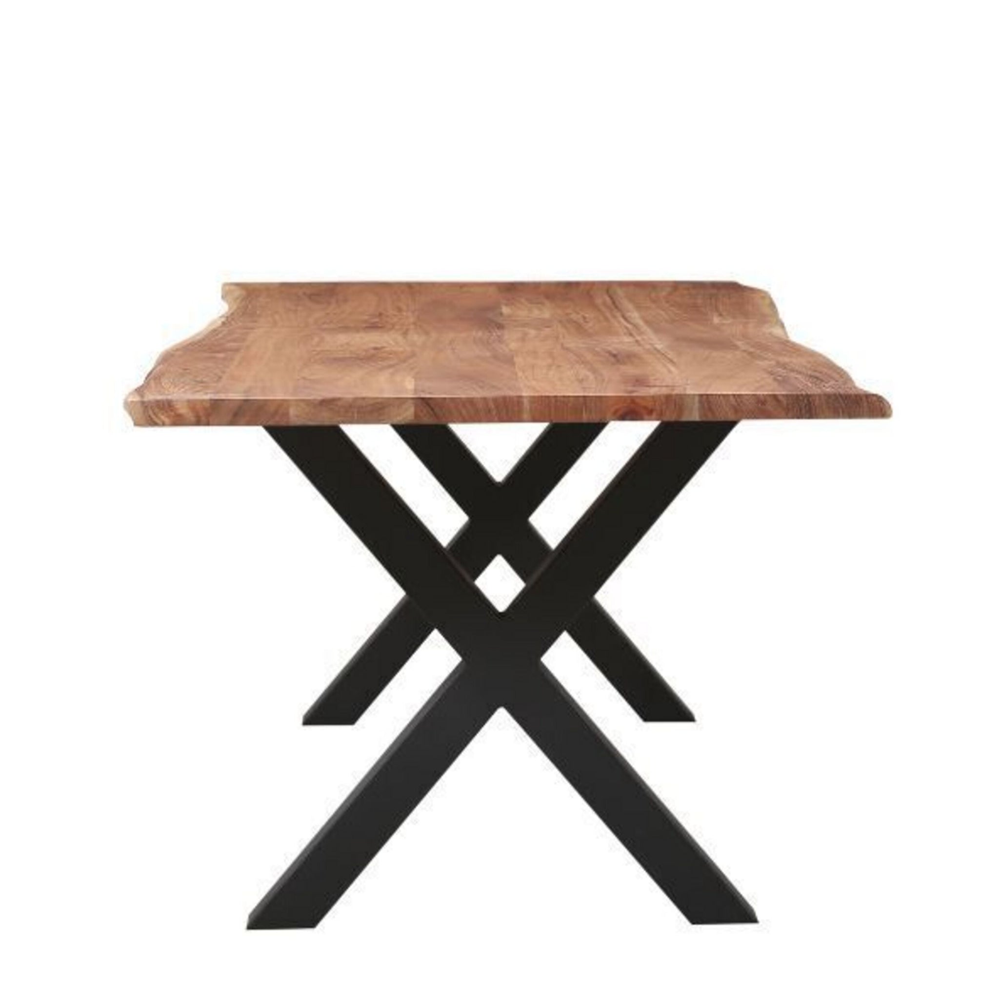 Acacia Live Edge Solid Timber Dining Table 180cm