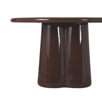 Pavia Round Dining Table Gloss Dark Cocoa
