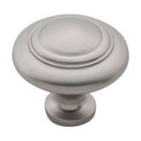 6618 Cupboard Knob Domed Satin Nickel D38xP35mm