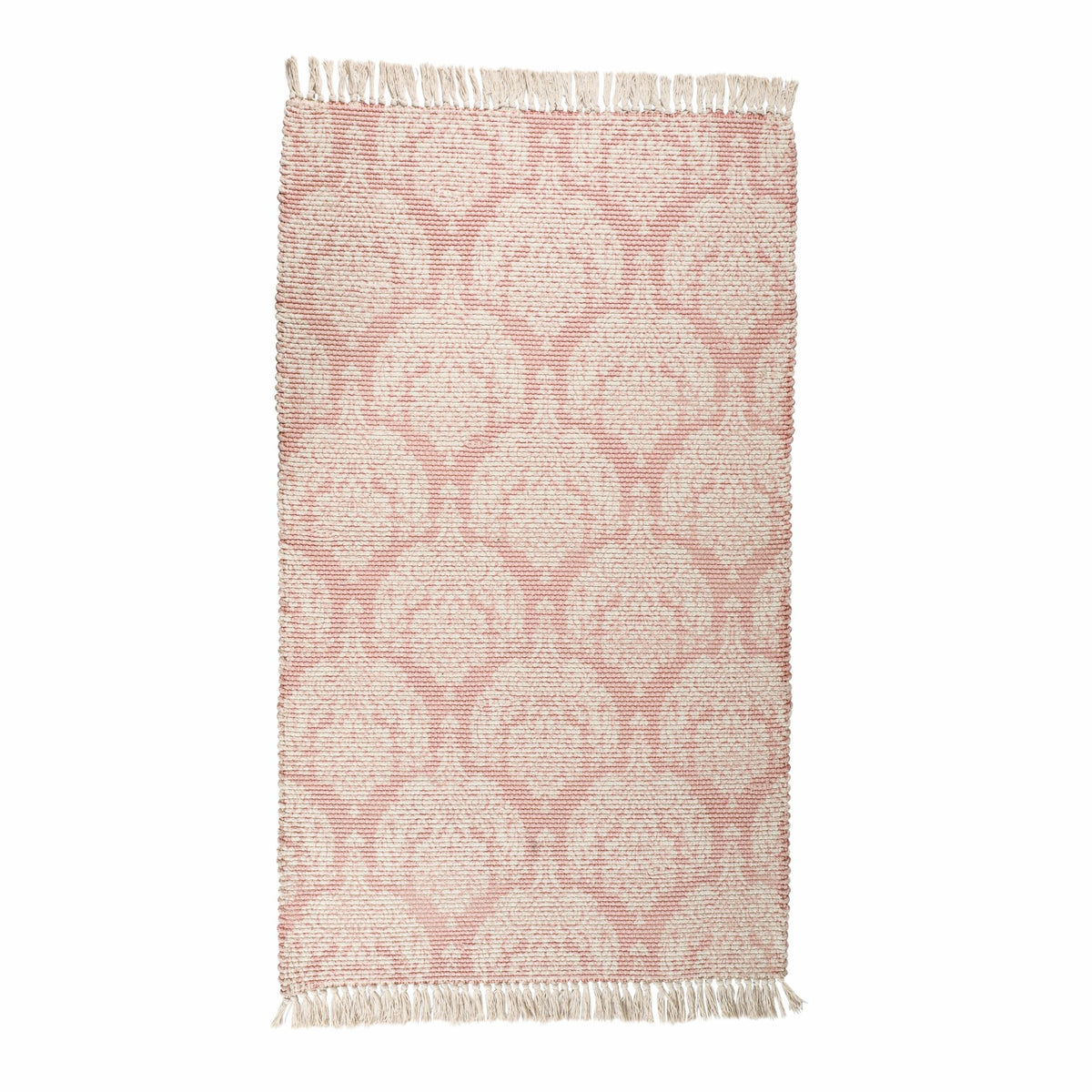 Aditya Motif Pink Cotton Rug 150x90cm Early Settler AU