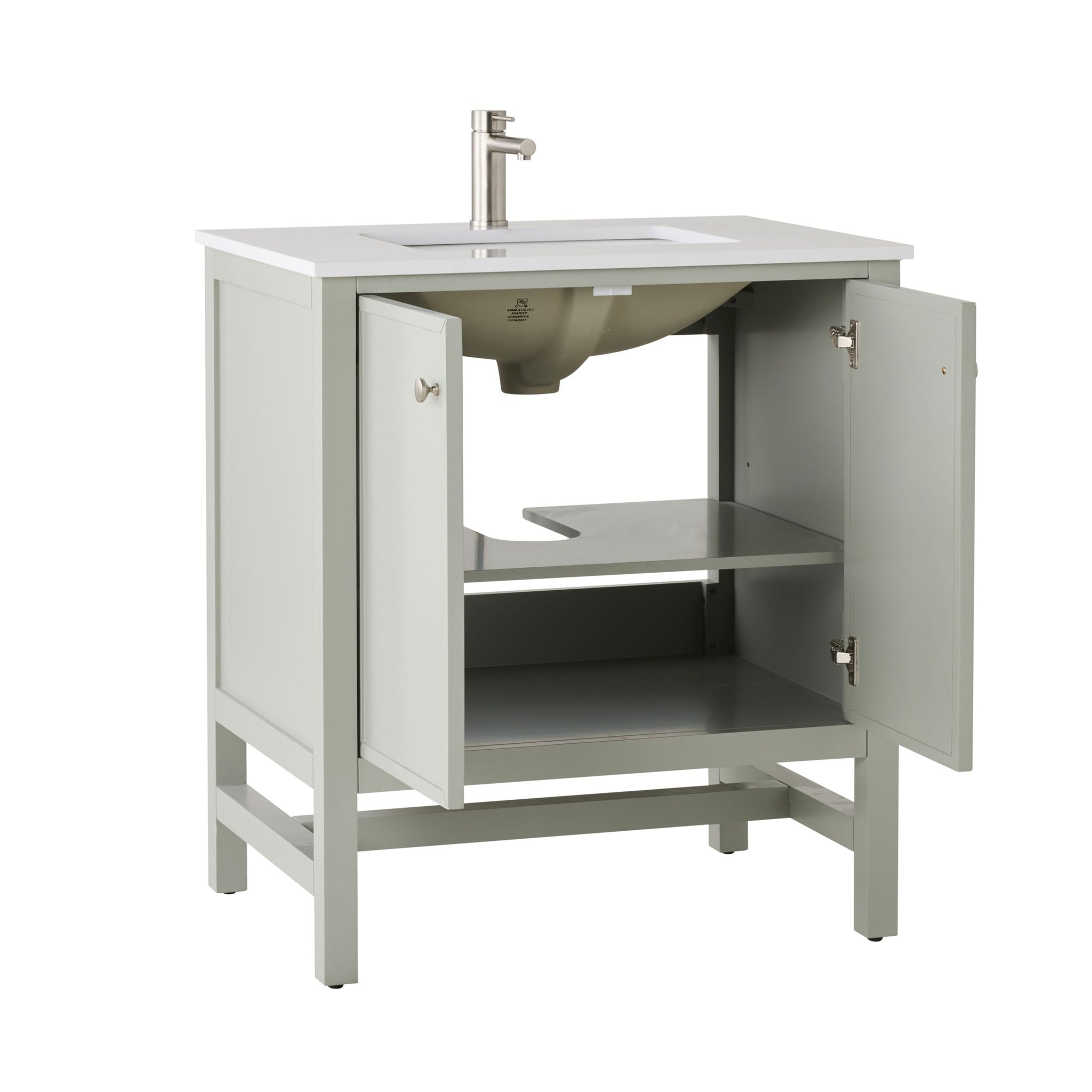 Liam Single Vanity Evergreen Fog 790mm