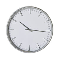 Manhattan Wall Clock Silver 48x48x7.7cm