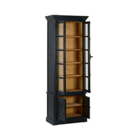 Camille 2 Door Display Cabinet Black