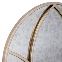 Evangeline Grid Mirror Rose Gold