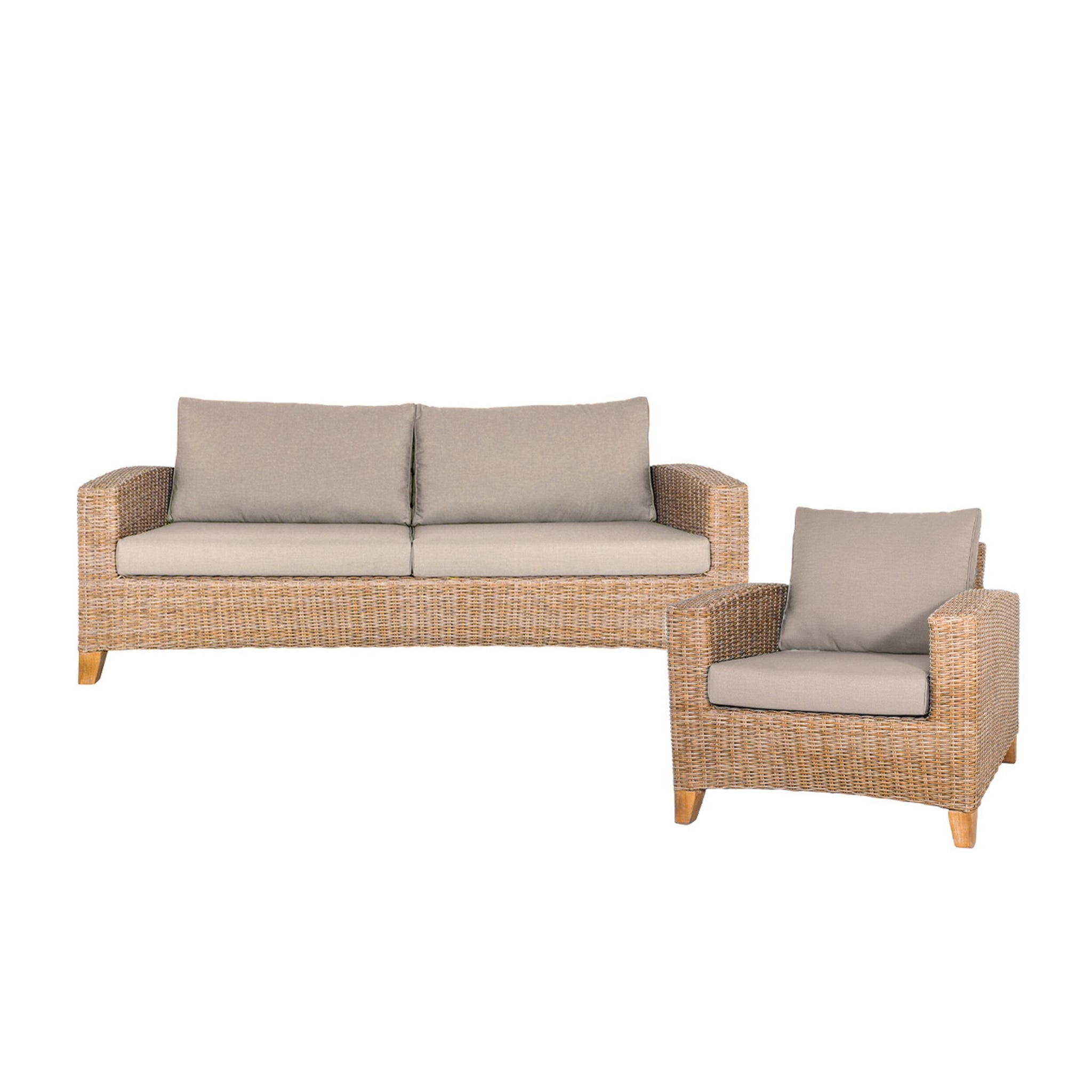 Livorno 3 Seater Sofa with Livorno Armchair Package