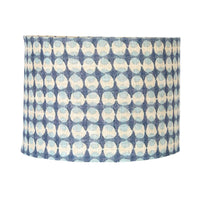 Drum Shade Blue 35x25cm