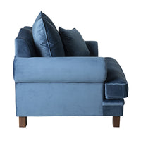 Lisette Velvet Armchair Celeste Indigo