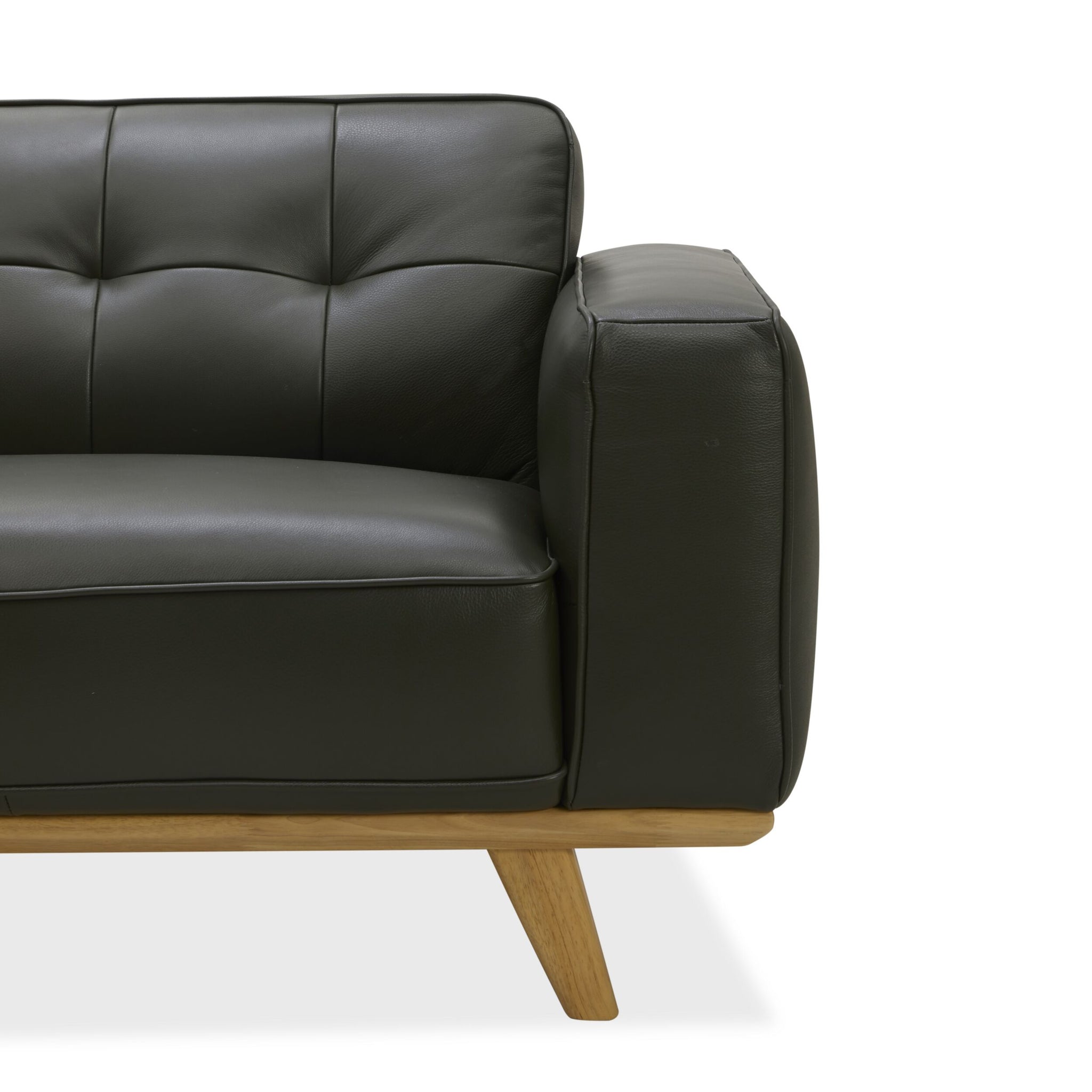 Carson 3 Seater Leather Sofa Fern Green