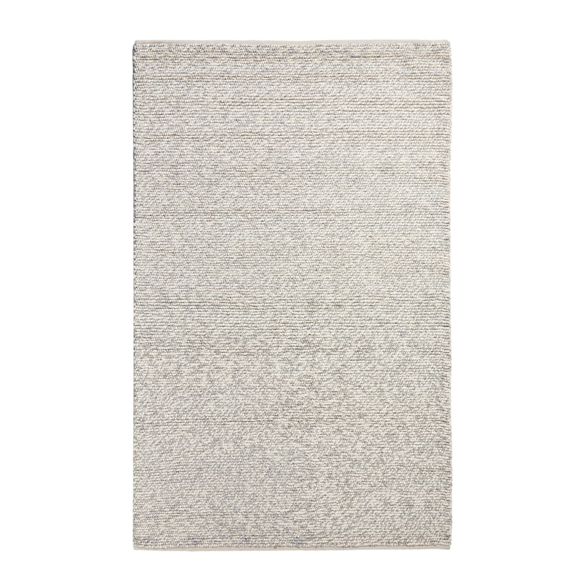 Pebbles Hand Woven Grey Wool Viscose Rug 240x150cm
