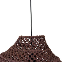 Julio Dome Cotton Rope Pendant Rust 80x54cm - SHADE ONLY