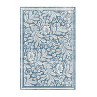 Florentine Silky Soft Washable Doormat Blue 60x90cm