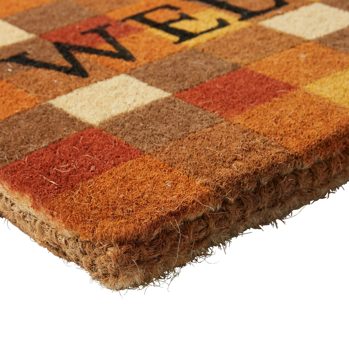 Gingham Coir Doormat 75x45cm Early Settler AU