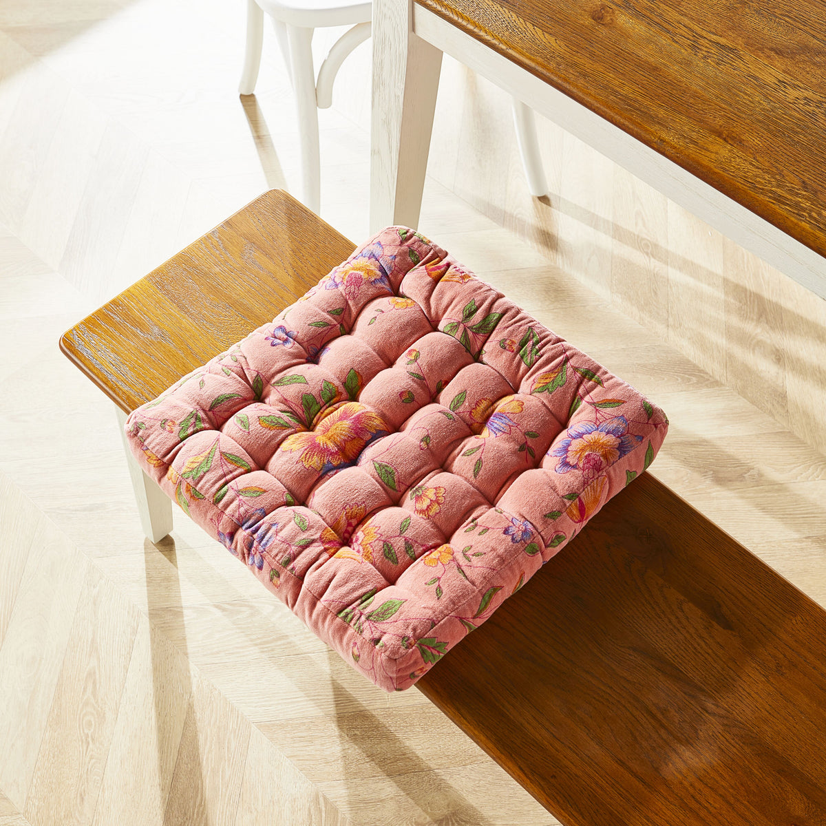 Samy Cotton Velvet Vintage Rose Seat Cushion – Early Settler AU