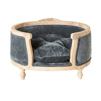 Luxe Dog Bed Slate Blue 75x70x44cm
