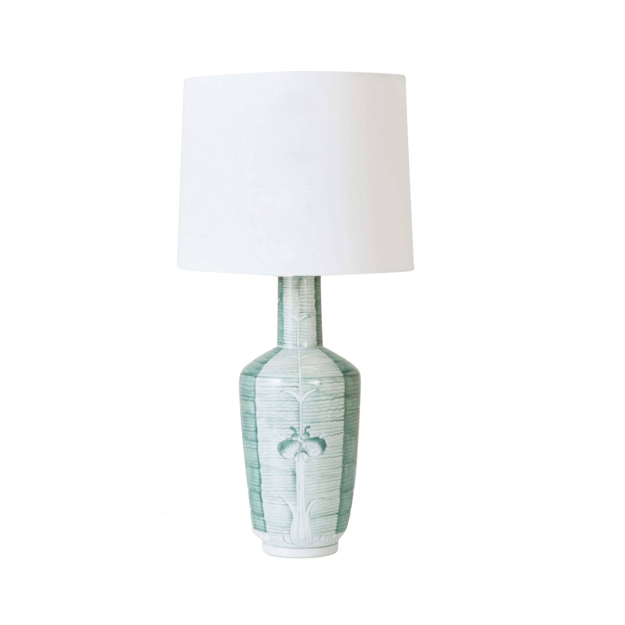 Green Lotus Table Lamp 56cm