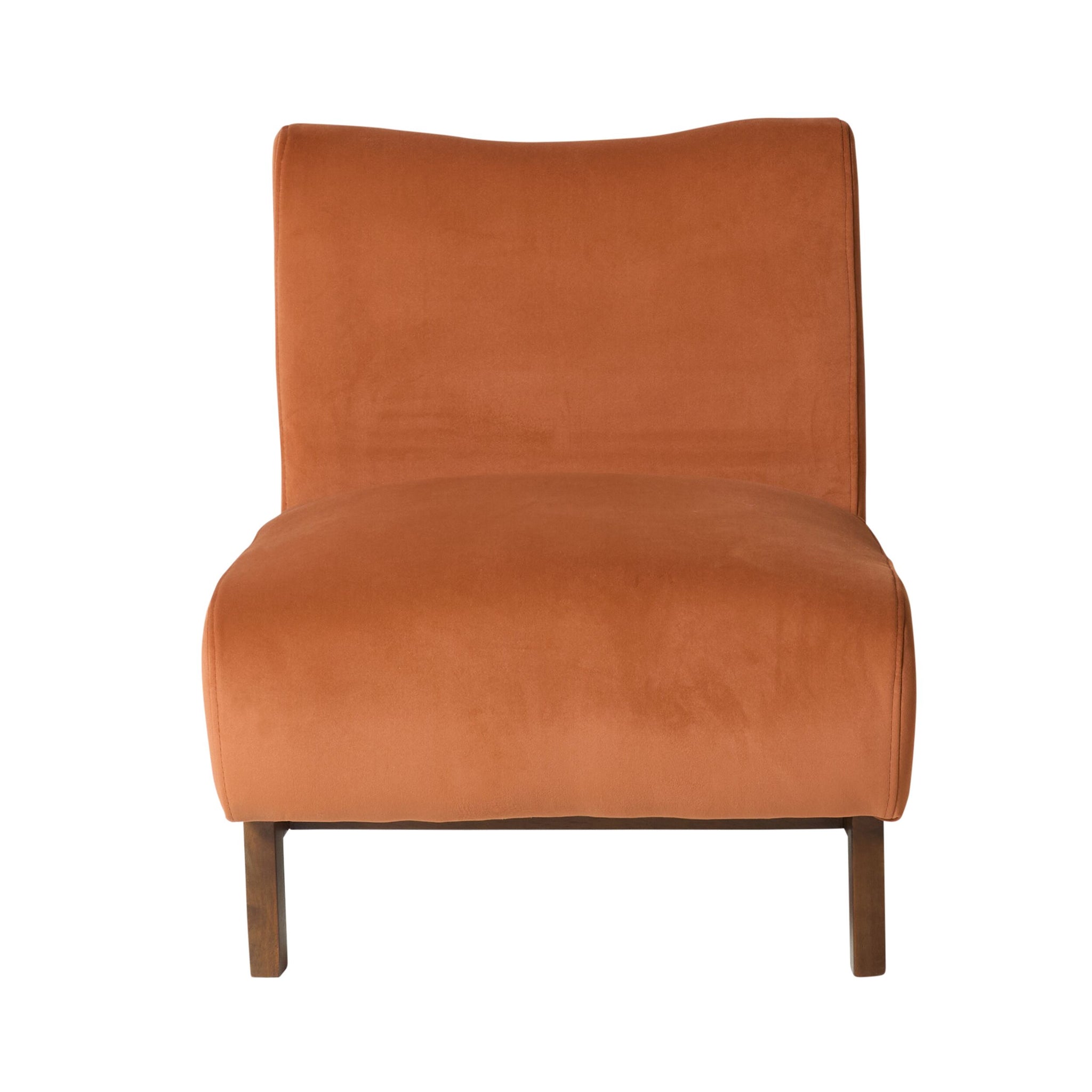 Lenne Occasional Chair Velvet Burnt Orange