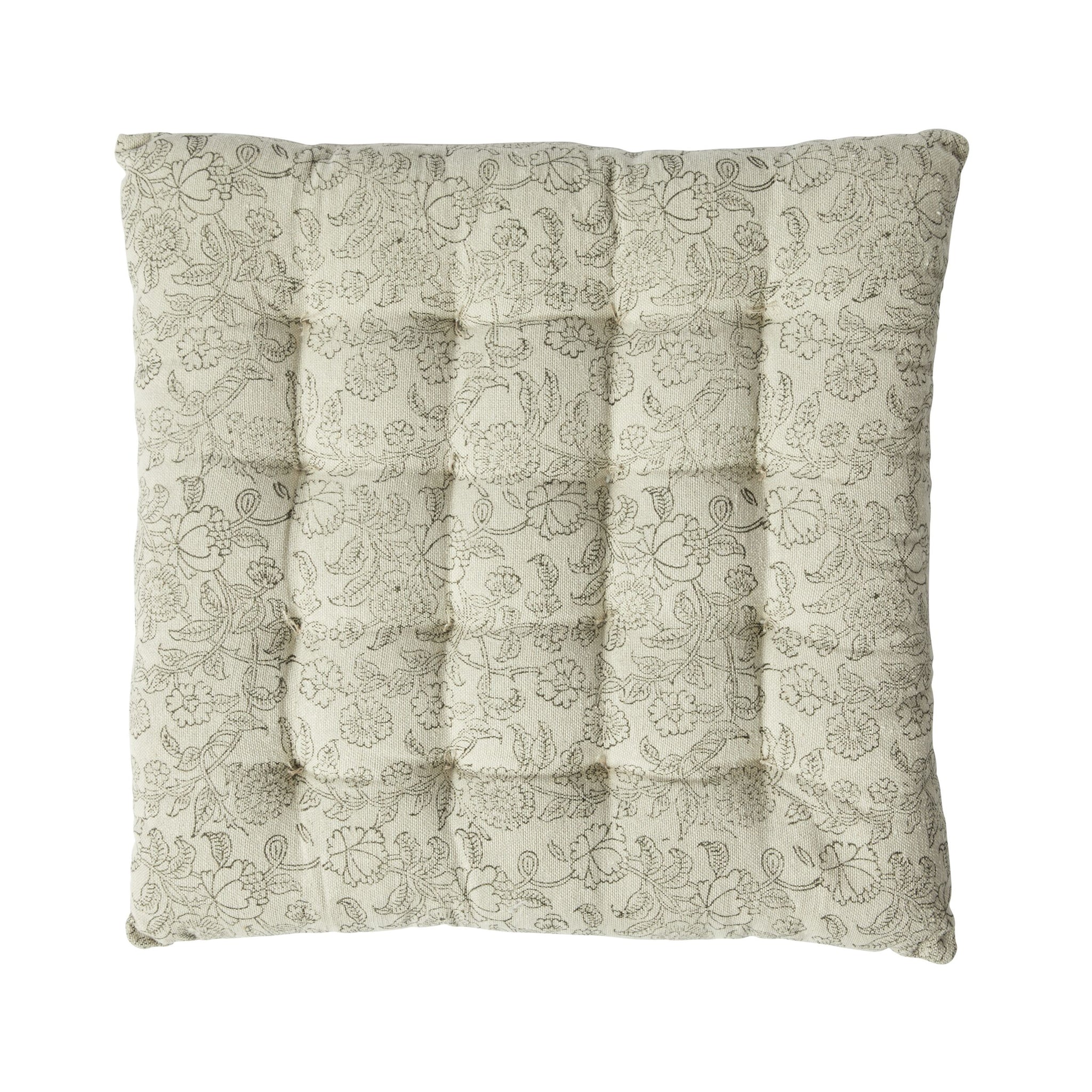 Sorella Yellow Floral Seat Cushion 40x40cm