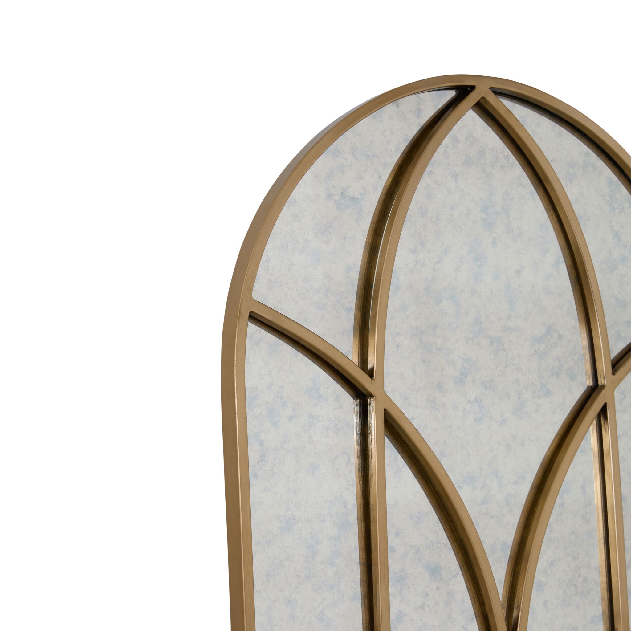 Evangeline Grid Mirror Rose Gold