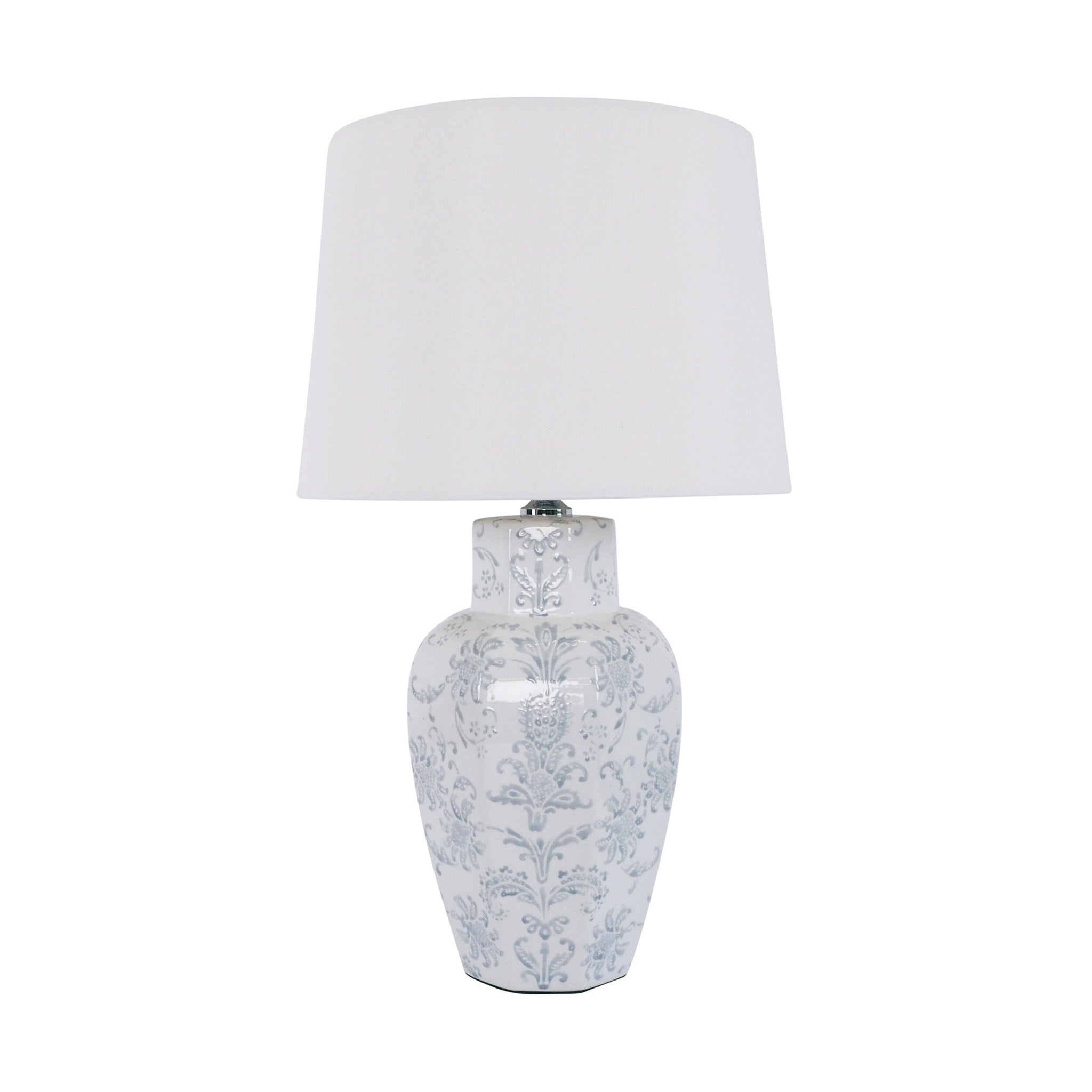 Bush Flower Ceramic Jar Table Lamp 59cm