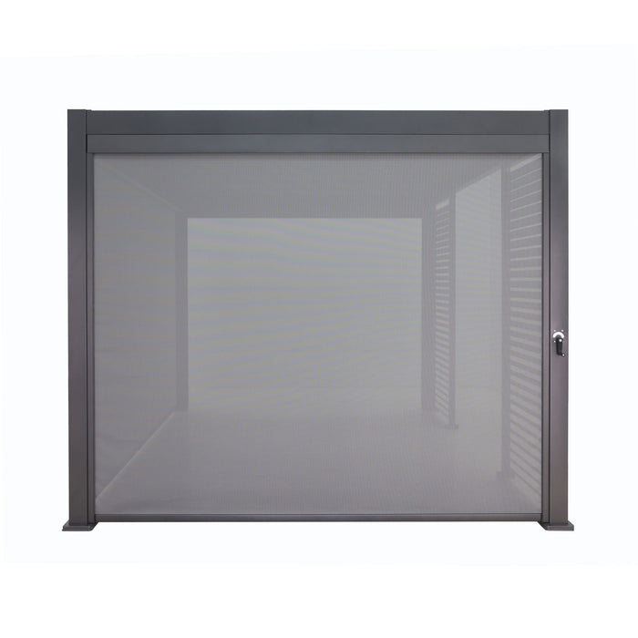Sanctuary Roller Blind for Charcoal Pergola