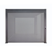 Sanctuary Roller Blind for Charcoal Pergola