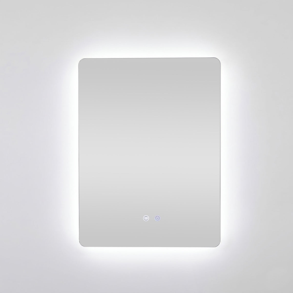 Bowen Rectangle LED Vanity Mirror Silver 60x80cm