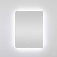 Bowen Rectangle LED Vanity Mirror Silver 60x80cm