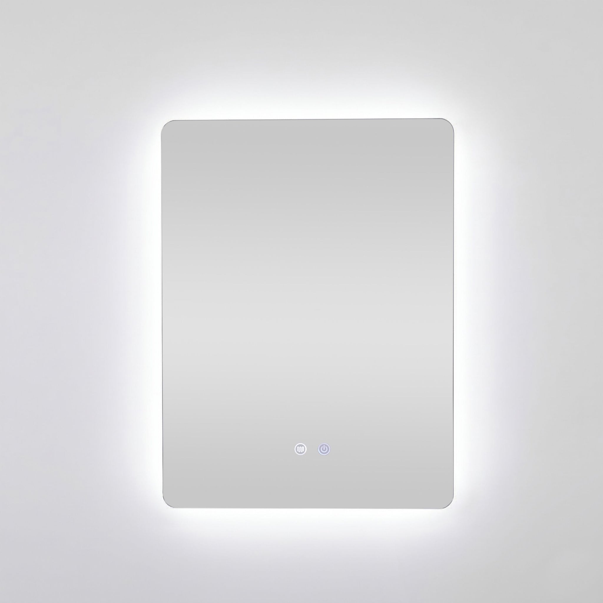 Bowen Rectangle LED Vanity Mirror Silver 60x80cm