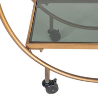 Dominique Drinks Trolley Gold 77x71x36cm