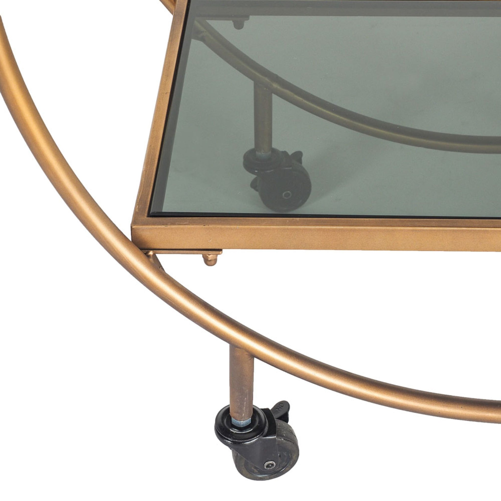 Dominique Drinks Trolley Gold 77x71x36cm