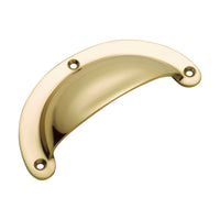 3558 Drawer Pull Classic Large Polished Brass L100xH40mm