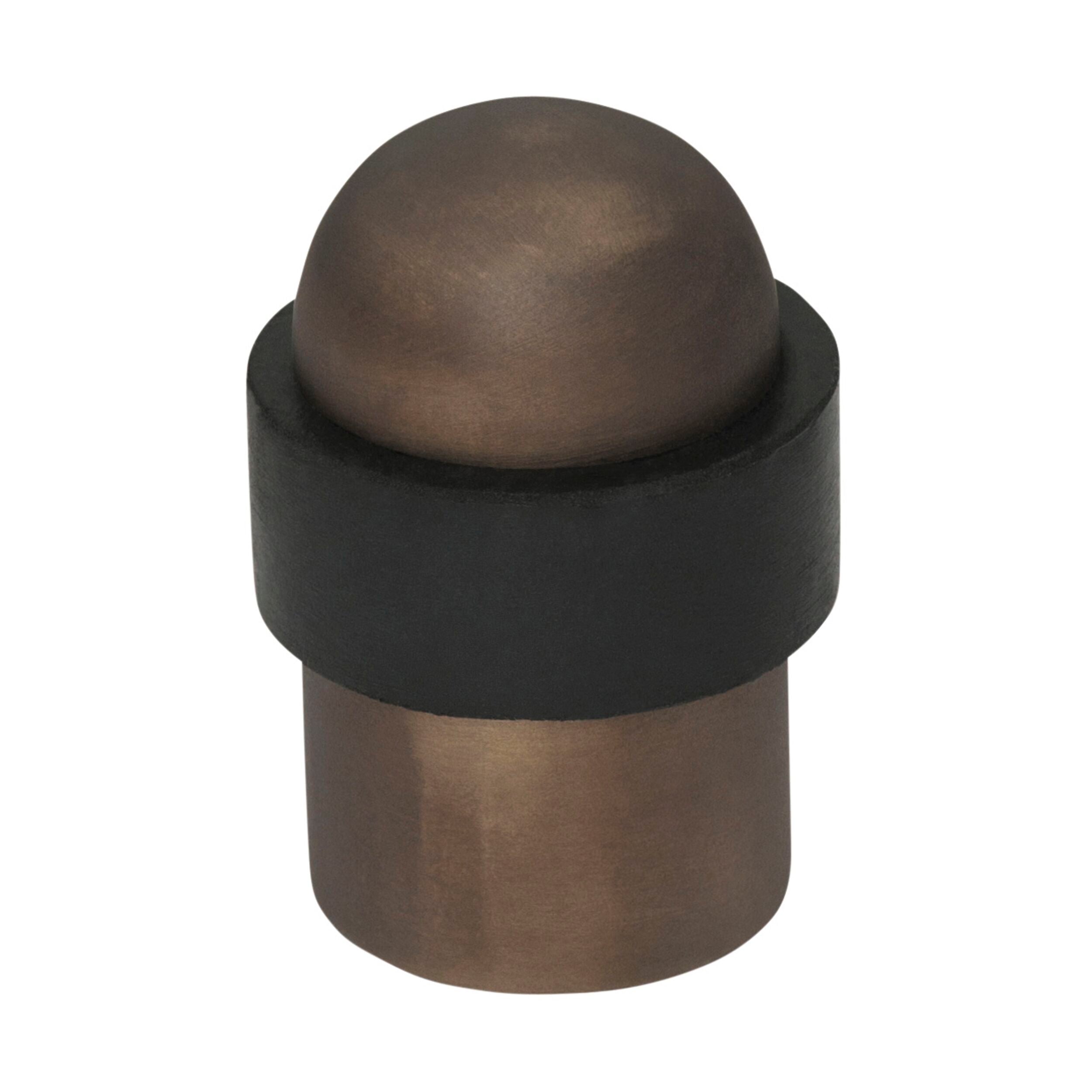 2281 Door Stop Domed Antique Brass H50xD30mm