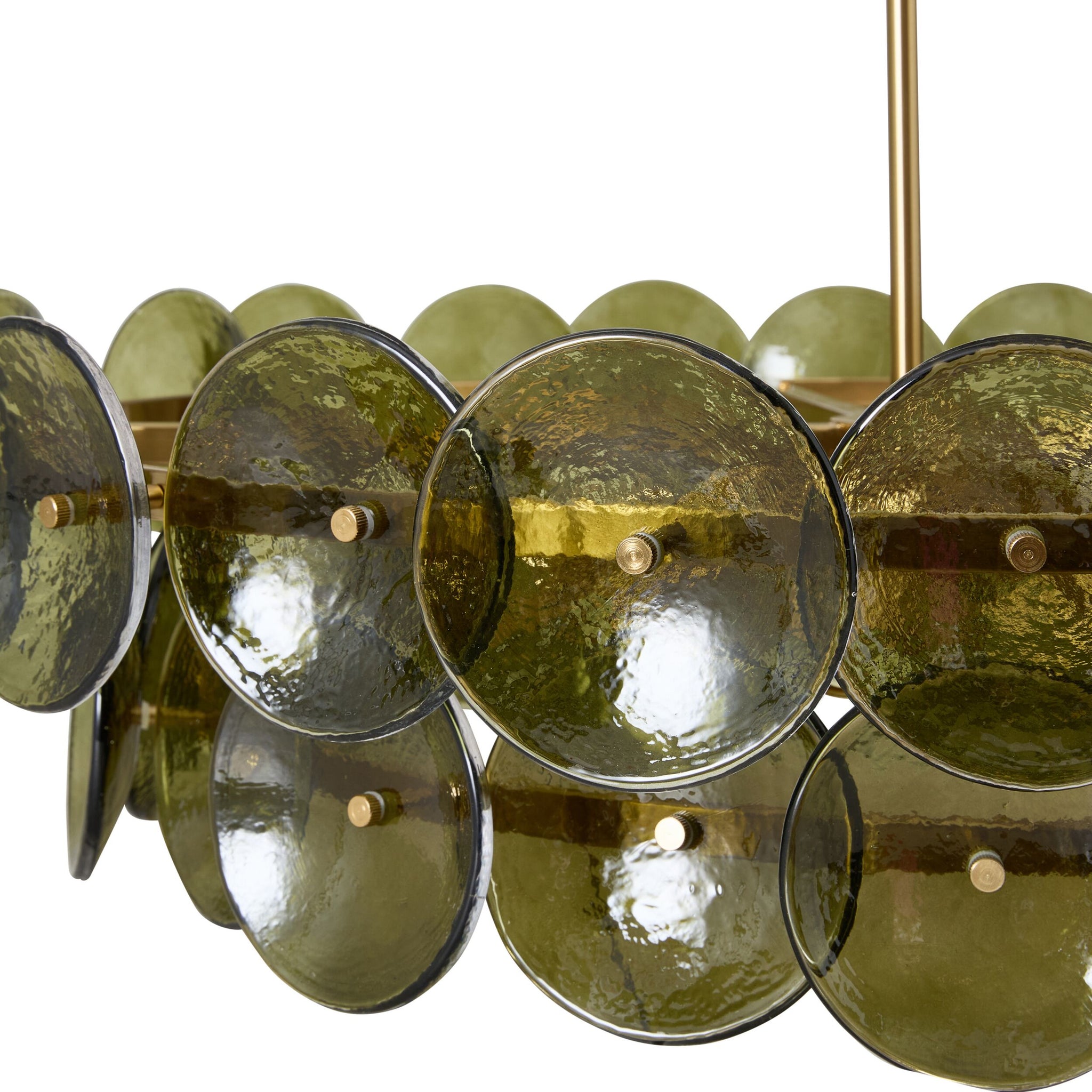 Sonny 8 Light Glass Chandelier Green 80cm Package